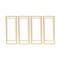 4X Gold Metal Flower Stand Balloon Stand 60cm for Wedding Stage Decoration